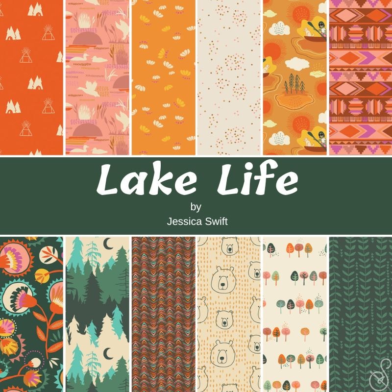 Lake Life Fat Quarter Bundle | Jessica Swift | 12 FQs