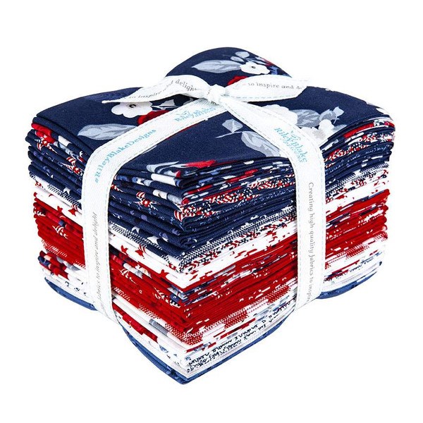 Land of Liberty Fat Quarter Bundle | My Mind's Eye | 21 FQs