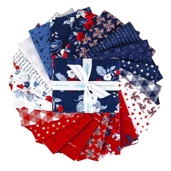 Land of Liberty Fat Quarter Bundle | My Mind's Eye | 21 FQs