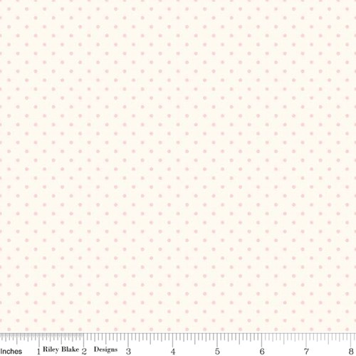 Le Creme Swiss Dots - Baby Pink