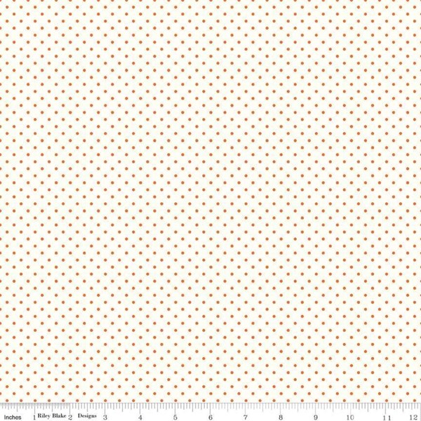 Le Creme Swiss Dots - Orange