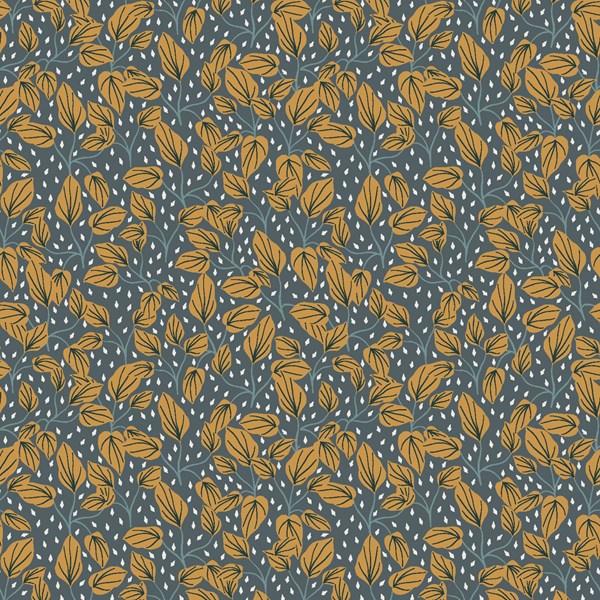 Leaf Fall - Dark Teal