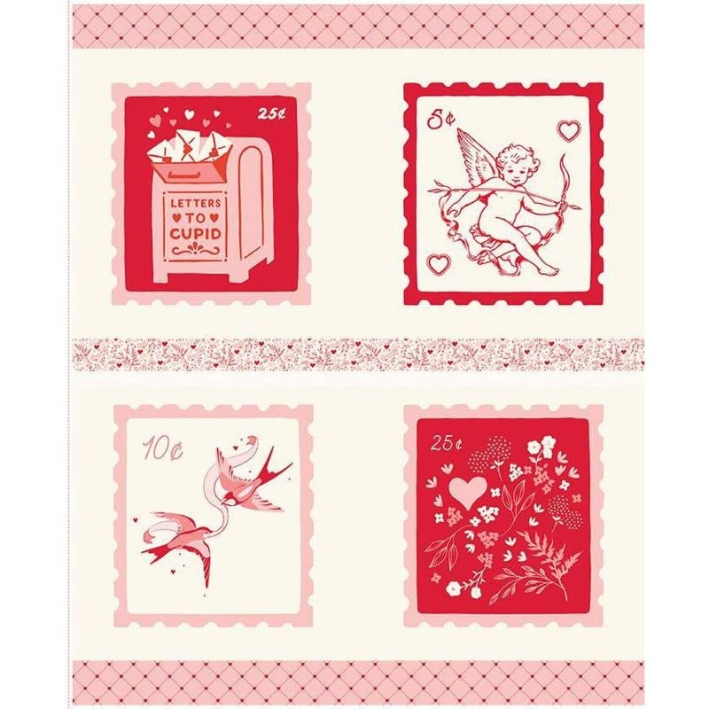 Letters to Cupid Pillow Panel | 36" x 43"