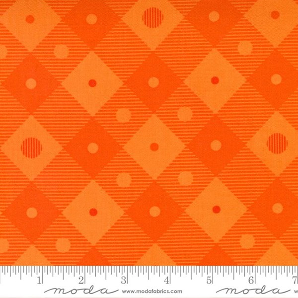 Lift Your Spirits Check Plaid - Orange Tonal