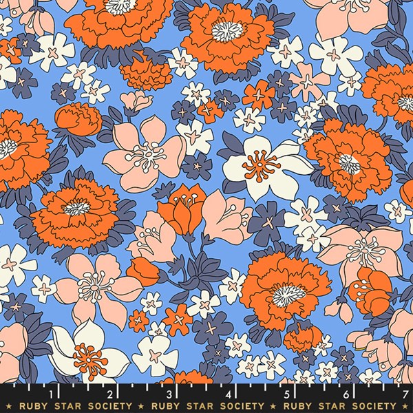 Lindley Lawn Floral - Blue