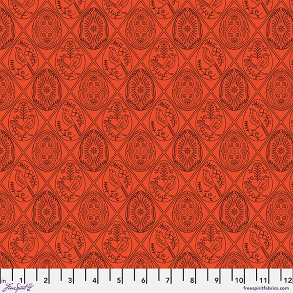 Line Wycinanki - Vermillion