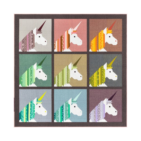 Lisa the Unicorn Quilt Kit | Terrarium | Elizabeth Hartman