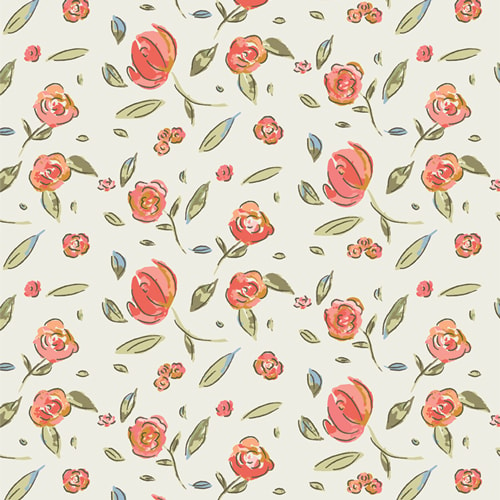 Little Briar Rose - Cream FLANNEL