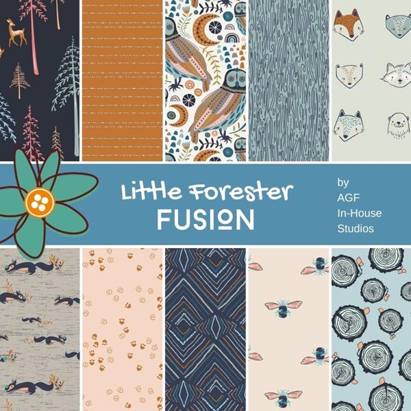 Little Forester Fusion Fat Quarter Bundle | AGF In-House Studio | 10 FQs