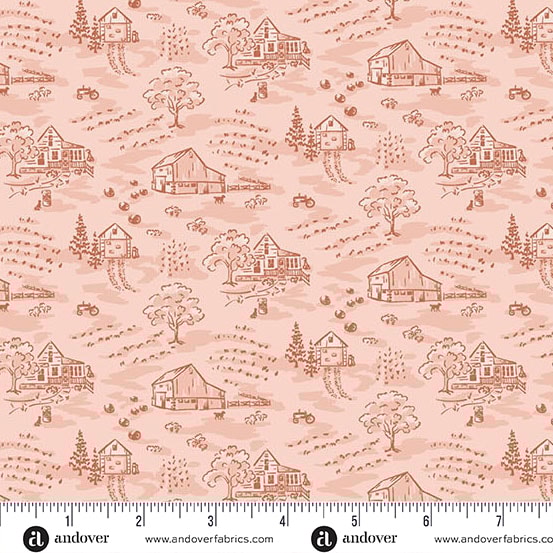 Little Toile - Peachy