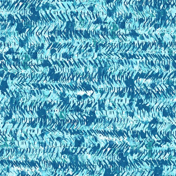 Lively Brush Strokes - Aqua