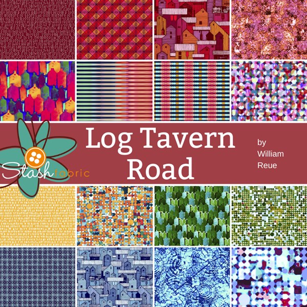 Log Tavern Road Fat Quarter Bundle | William Reue | 15 FQs