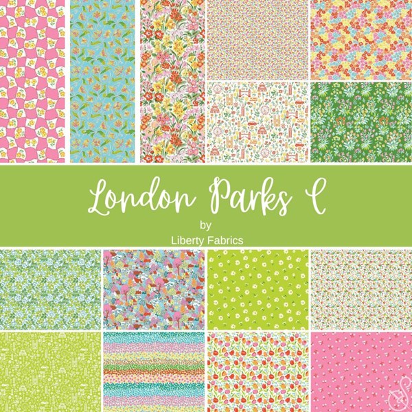 London Parks Rolie Polie | Liberty Fabrics | 40 PCs