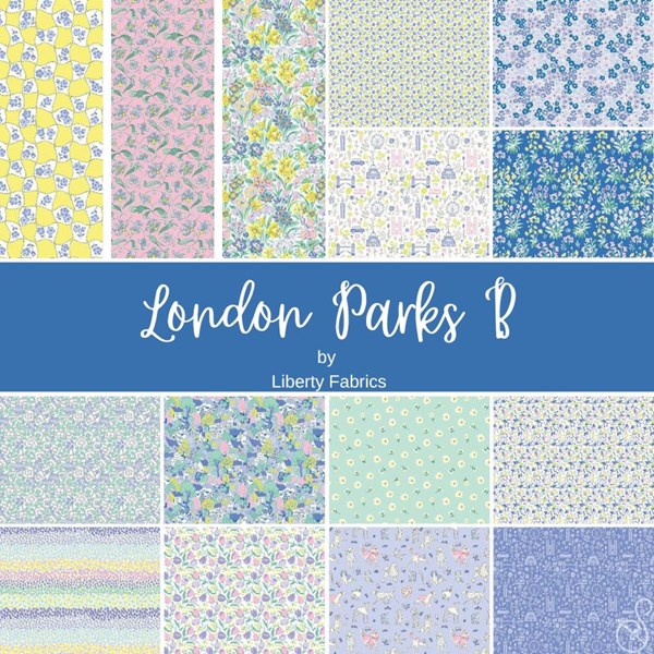 London Parks Rolie Polie | Liberty Fabrics | 40 PCs
