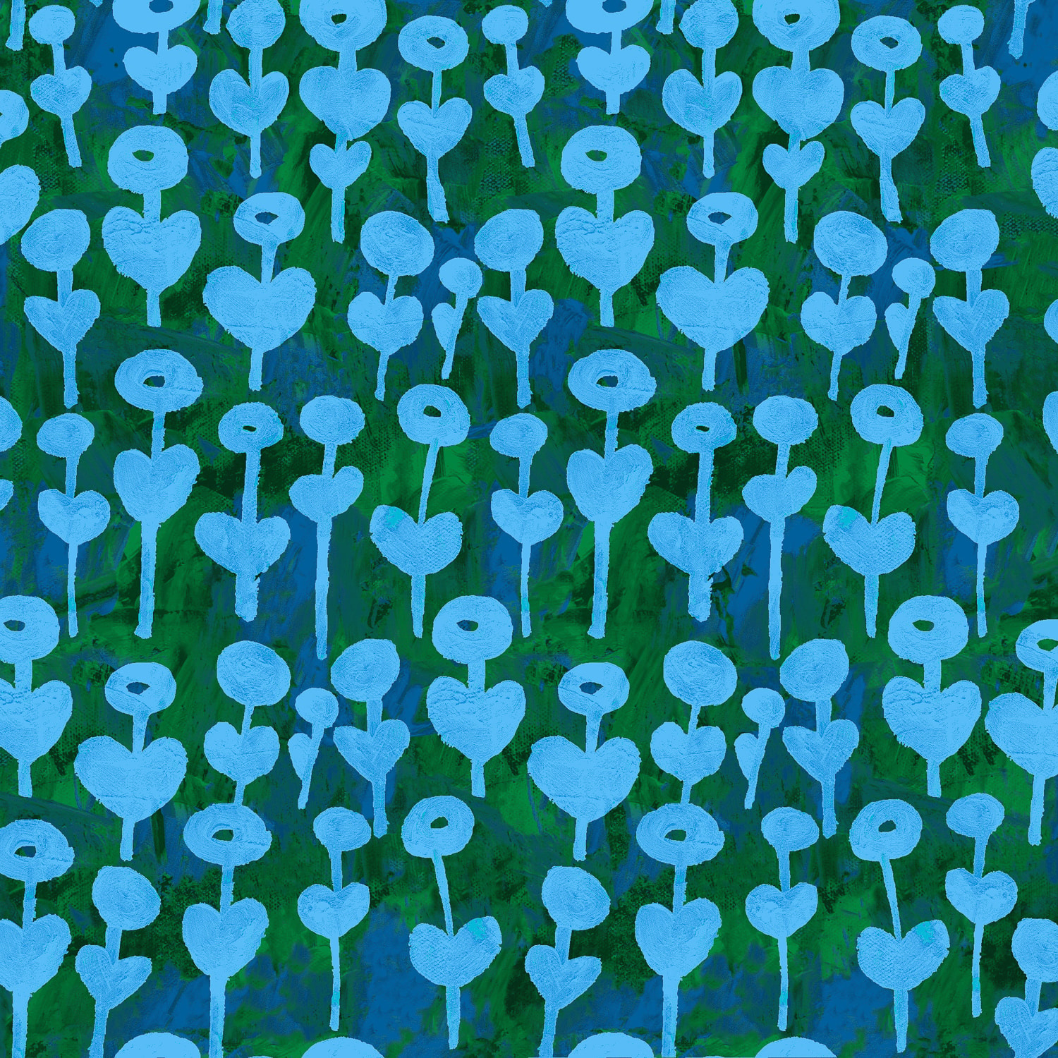 Love Flower - Azure RAYON