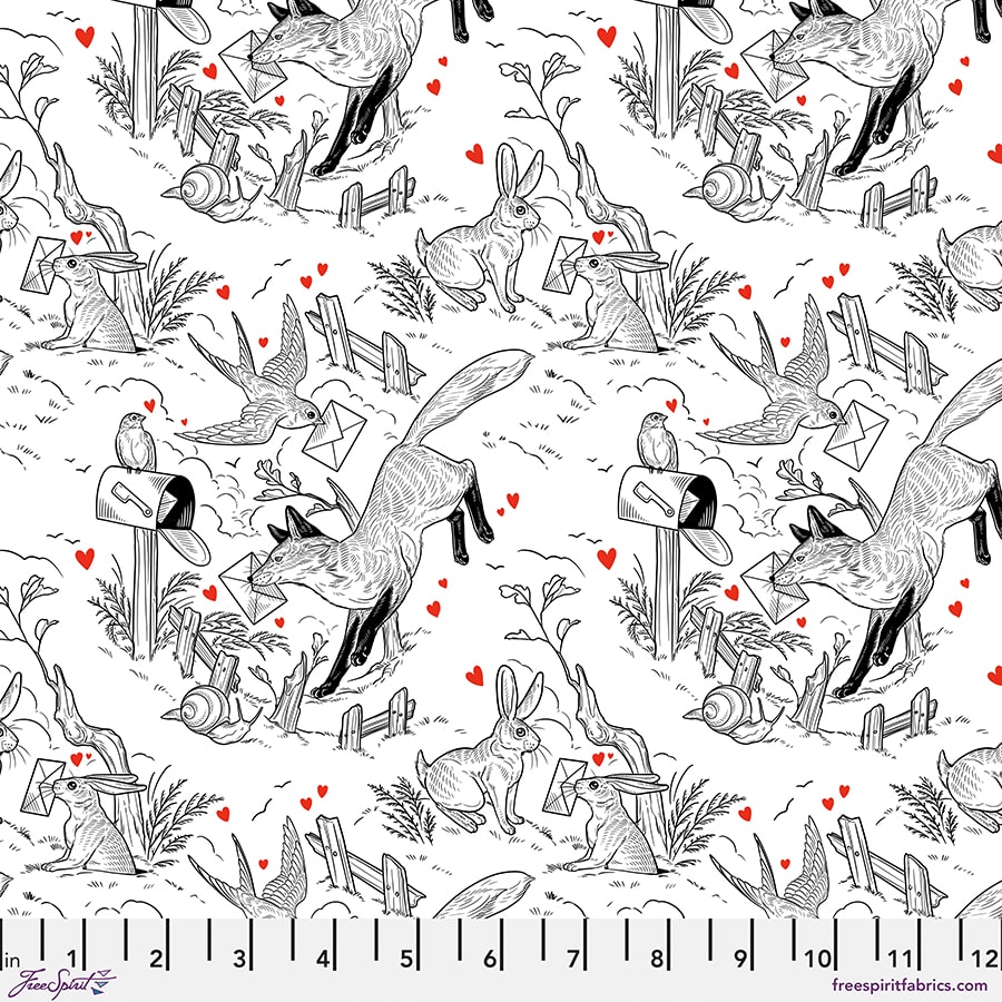 Love Letters Toile - White