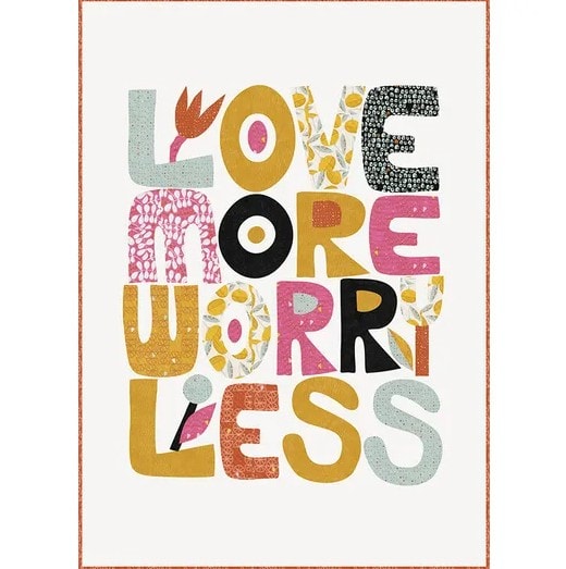Love More Worry Less Quilt Kit | Balisong | Zen Chic