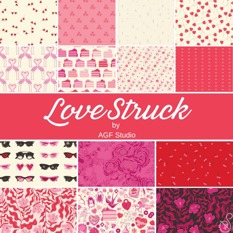 Love Struck Fat Quarter Bundle | AGF Studio | 14 FQs