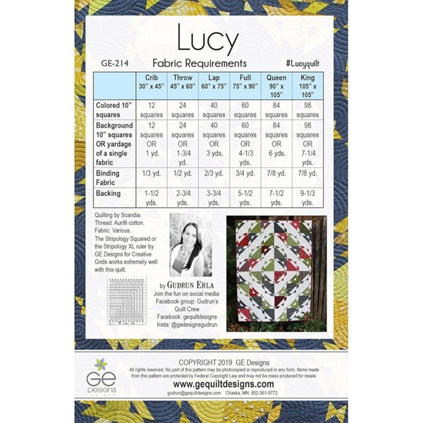 Lucy Quilt Pattern