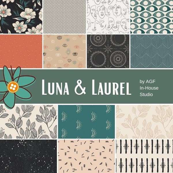 Luna & Laurel Half Yard Bundle | AGF In-House Studio | 14 Half Yards