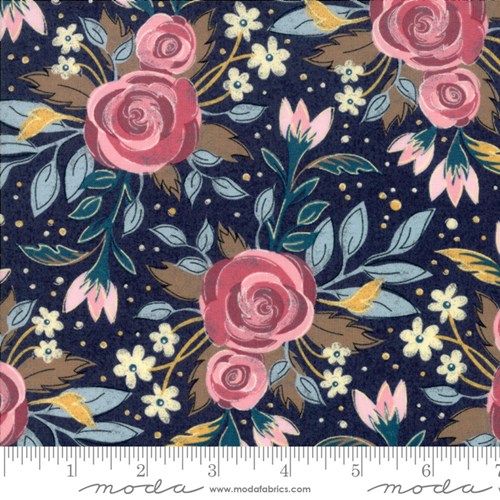 Lush Floral in Navy