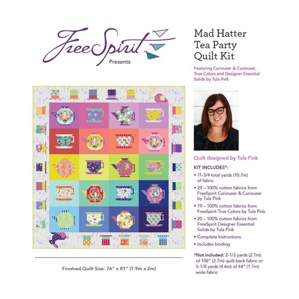 Mad Hatter Tea Party Quilt Kit