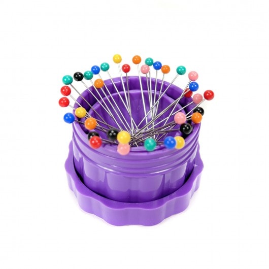 Grabbit Magnetic Pincushion W-50 Pins-Purple