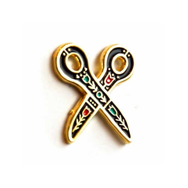 Maker Valley Enamel Pins - Scissors 1" x 1"