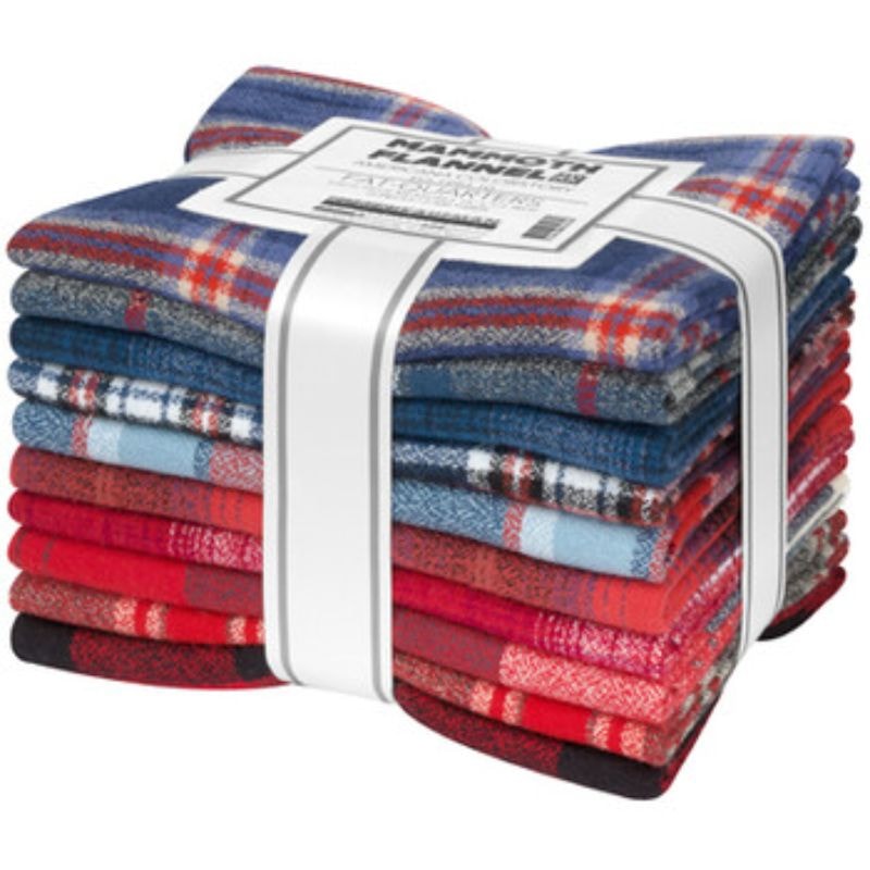 Mammoth Flannel Fat Quarter Bundle - Americana Colorstory