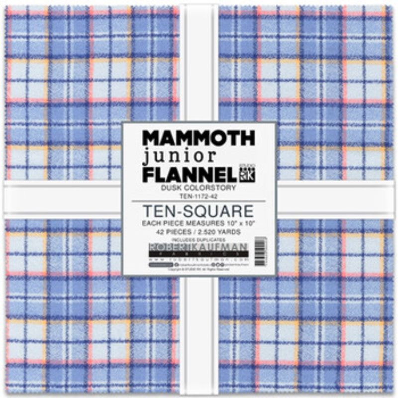 Mammoth Flannel Junior Layer Cake - Dusk Colorstory