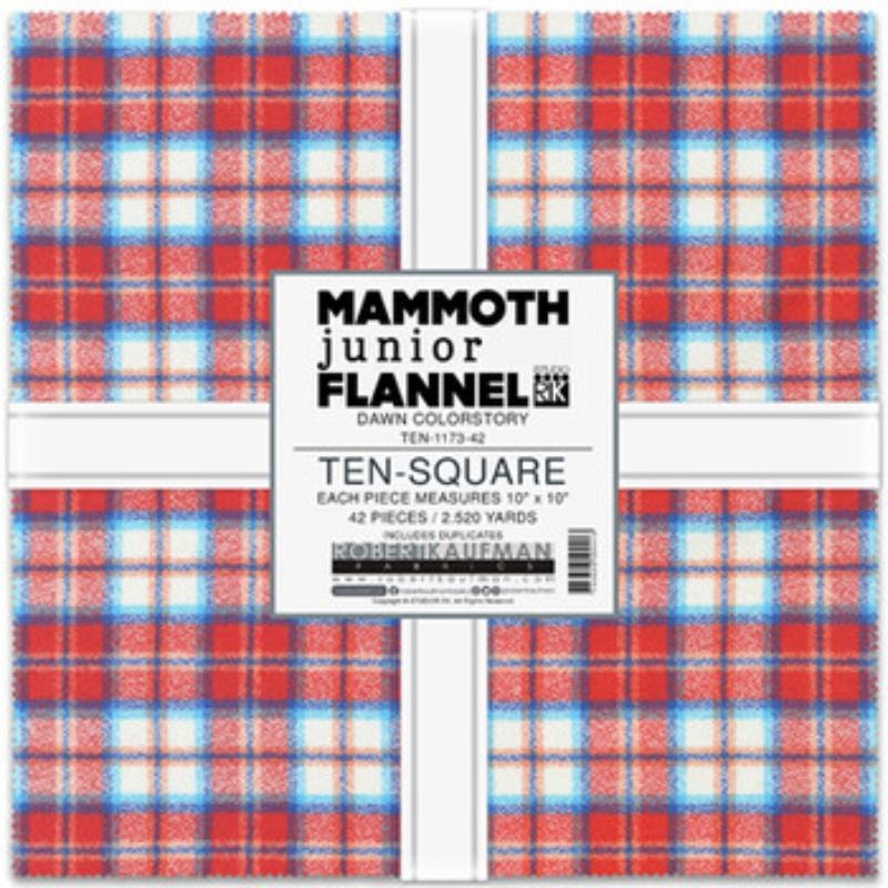 Mammoth Flannel Junior Layer Cake - Dawn Colorstory