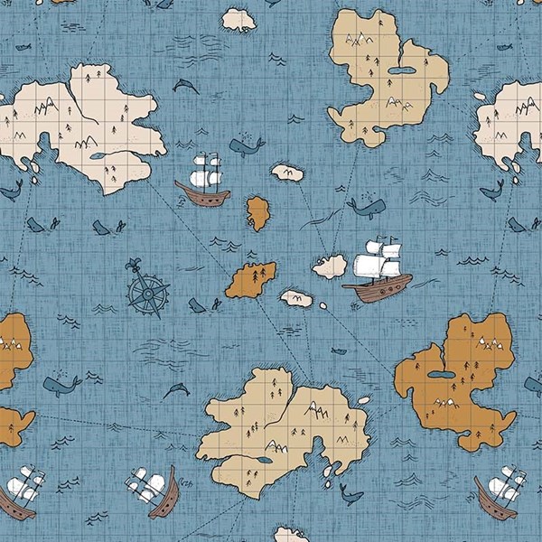 Map - Blue Multi