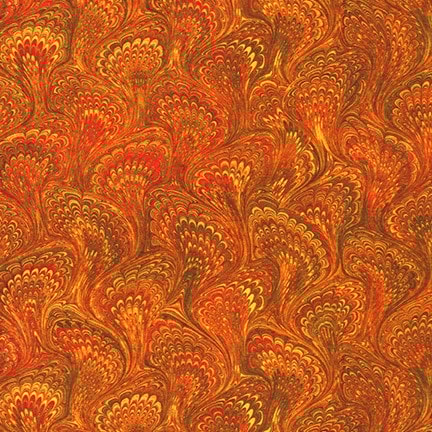 Marbled Endpaper - Copper