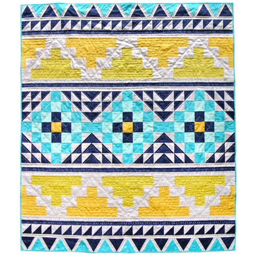 Mayan Mosaic Quilt Pattern by SuzyQuilts