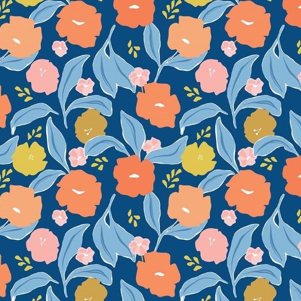 Meadow RAYON in Navy
