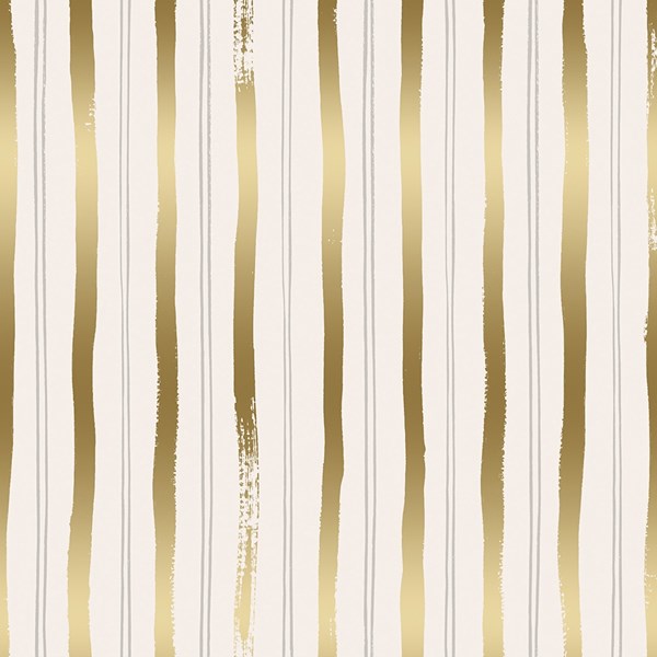 Meadow Stripe - Gold Metallic