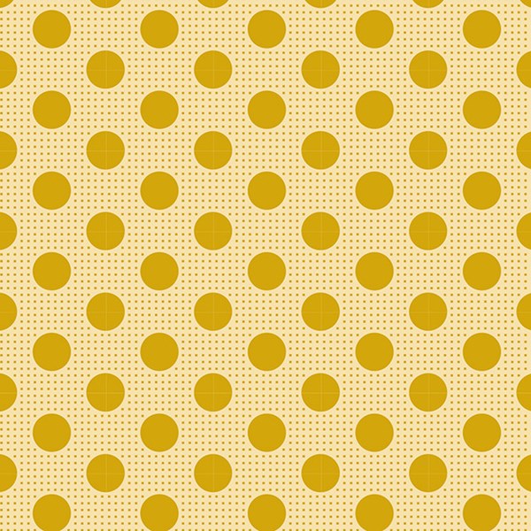 Medium Dots Basic - Flaxen Yellow