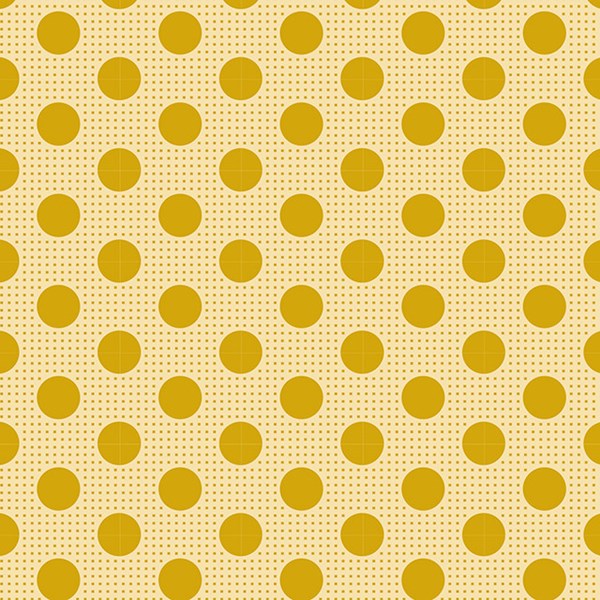 Medium Dots Basic - Flaxen Yellow