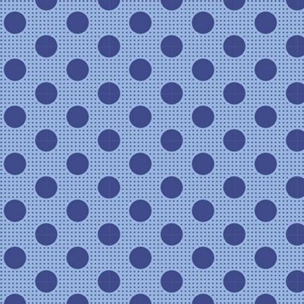 Medium Dots Basic - Denim Blue