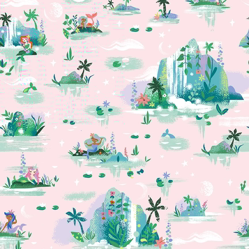 Mermaid Lagoon - Pink
