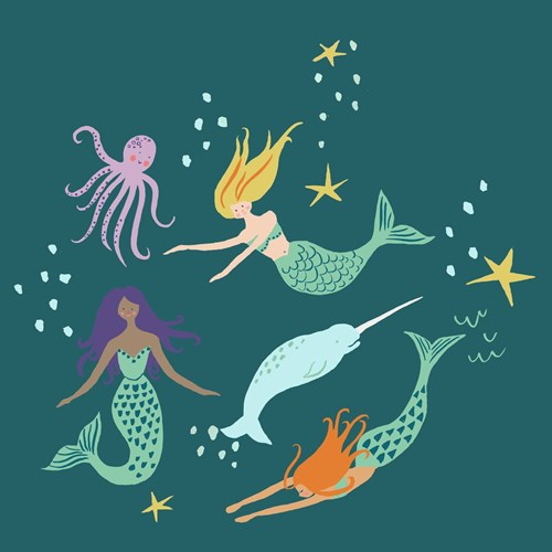 Mermaid Party in Teal