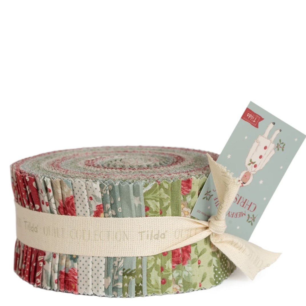 Merry Little Christmas Jelly Roll | Tilda Fabrics | 40 PCs