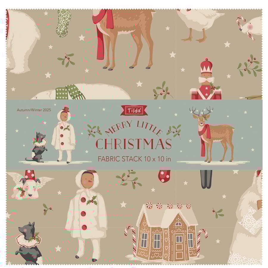 Merry Little Christmas Layer Cake | Tilda Fabrics | 40 PCs