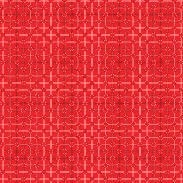 Midsommar Geometric Tiles - Red
