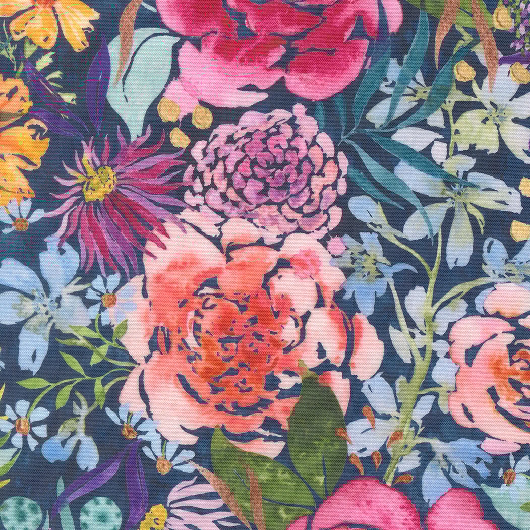 Midsummer Bloom - Navy