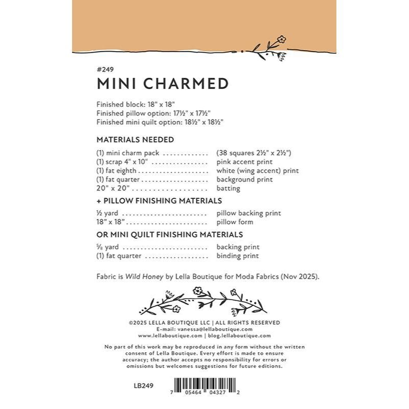 Mini Charmed Quilt/Pillow Pattern | Lella Boutique
