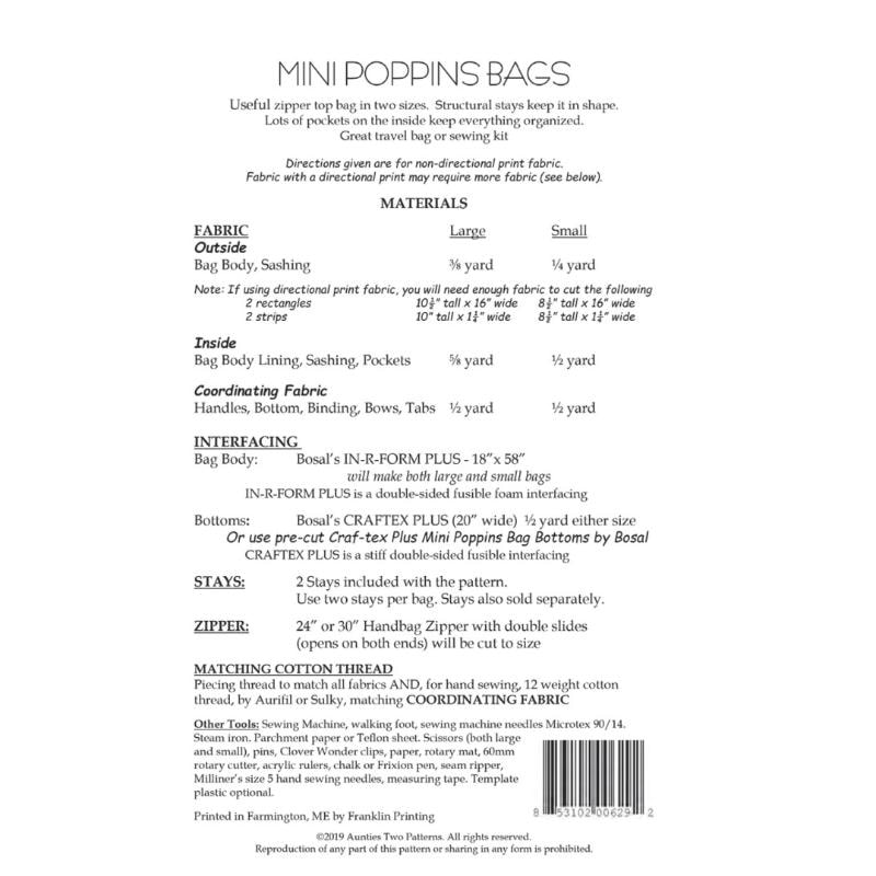 Mini Poppins Bag Pattern | Aunties Two