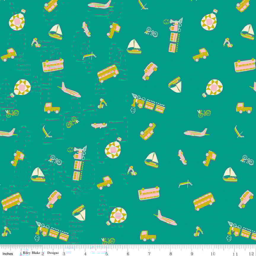 Modes of Travel - Teal