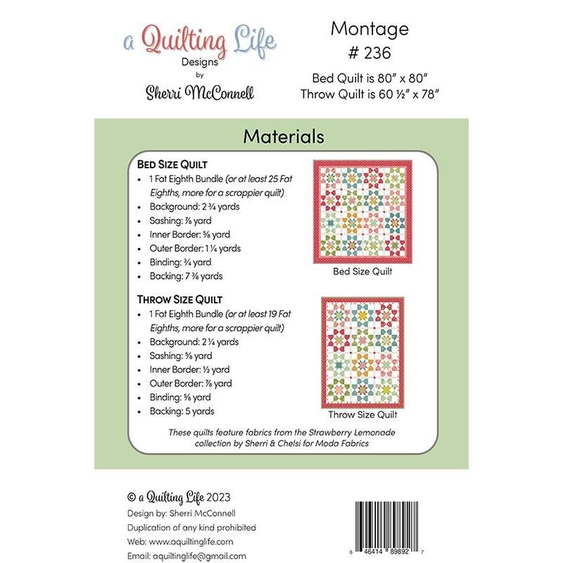 Montage Quilt Pattern | A Quilting Life