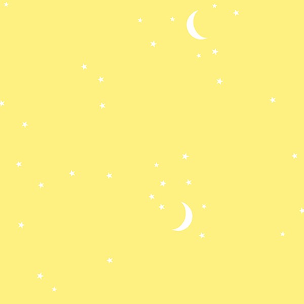 Moon and Stars - Yellow